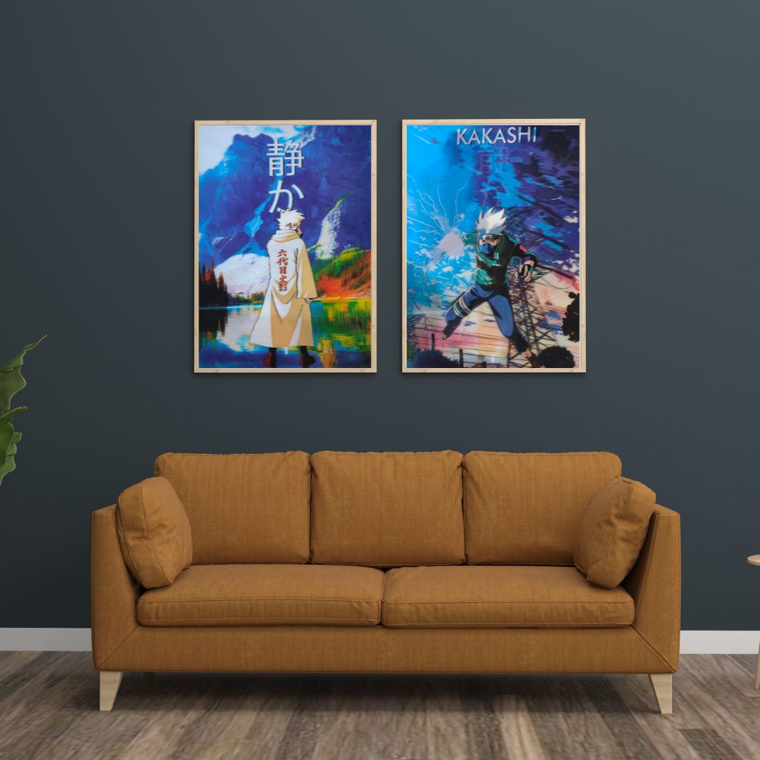 Naruto 3D Poster Set – Legends of Konoha | Minato & Kakashi