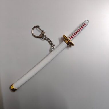 One Piece Mini Katana Sword Keychain – Roronoa Zoro's Iconic Blade (White)