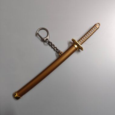 One Piece Mini Katana Sword Keychain – Roronoa Zoro's Iconic Blade (Golden)