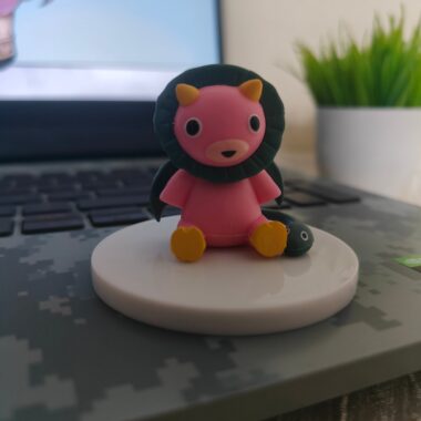 Cute Pink Lion Doll – The Cozy Companion Figure - Spy x Family