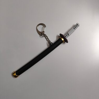 Demon Slayer Mini Katana Sword Keychain – Giyu Tomioka's Nichirin Blade