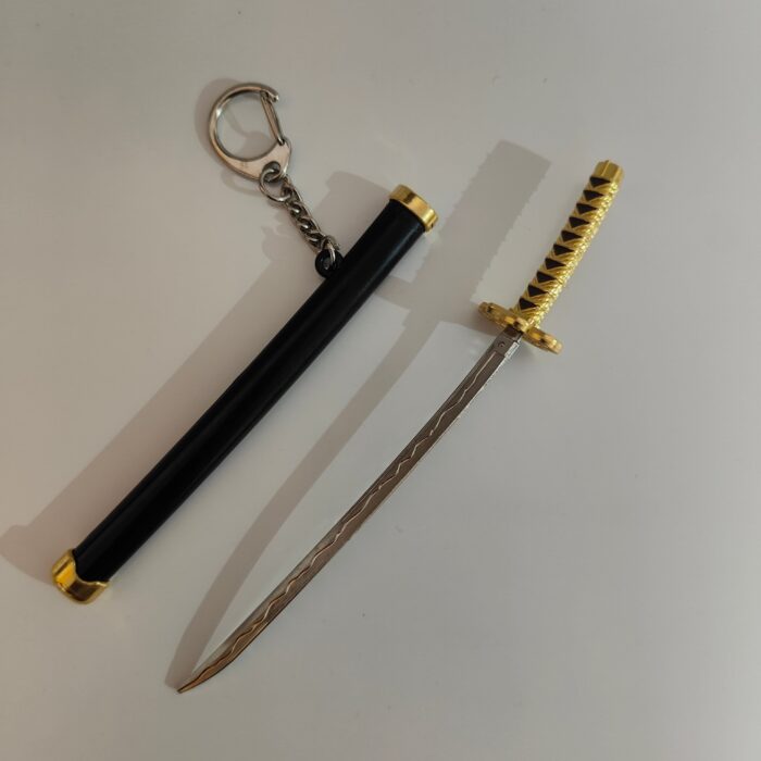 Demon Slayer Mini Katana Sword Keychain – Kocho Shinobu's Elegant Nichirin Blade - Image 3