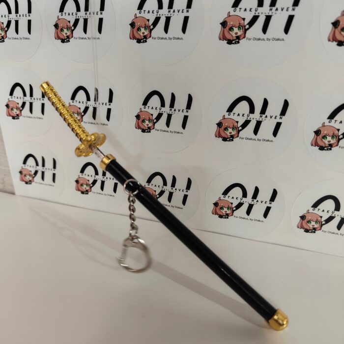 Demon Slayer Mini Katana Sword Keychain – Kocho Shinobu's Elegant Nichirin Blade - Image 4