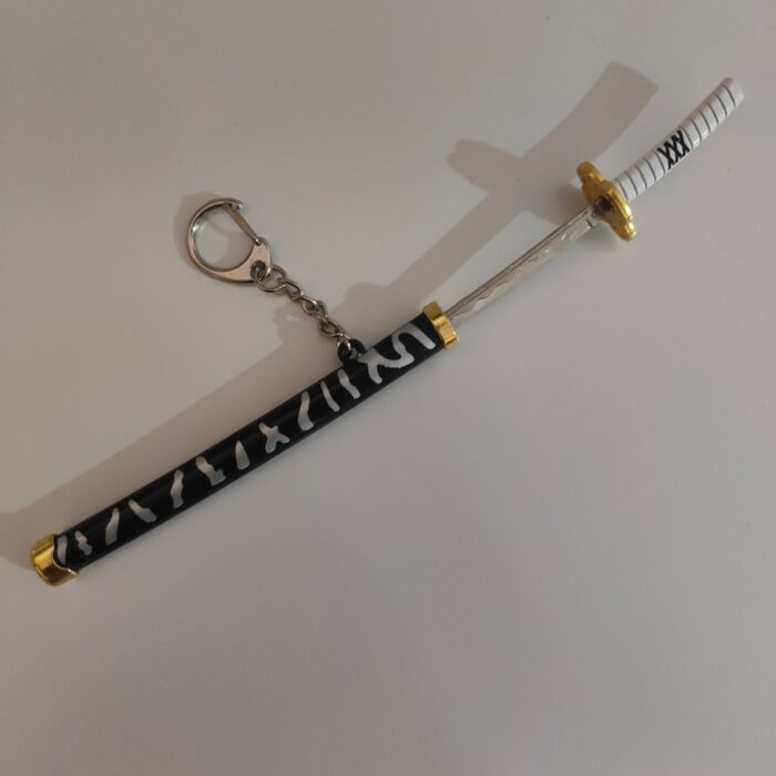 Demon Slayer Mini Katana Sword Keychain – Sanemi Shinazugawa's Nichirin Blade - Image 4