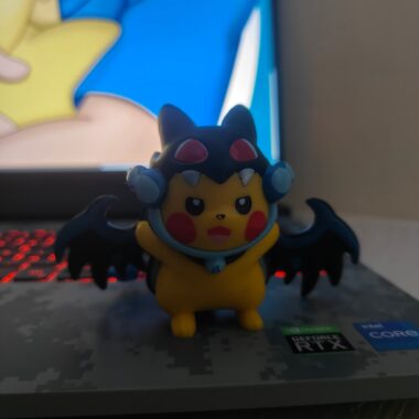 Pikachu in Mega Charizard X Cosplay – Flame-Winged Fury Figure - Pokemon