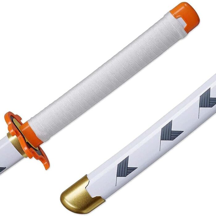 Rengoku Kyojuro Nichirin Katana – 104cm Wooden Demon Slayer - Image 5