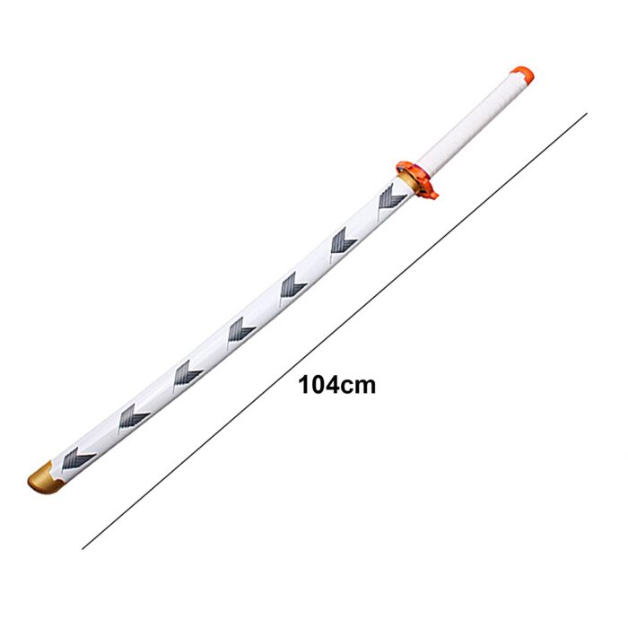 Rengoku Kyojuro Nichirin Katana – 104cm Wooden Demon Slayer - Image 3