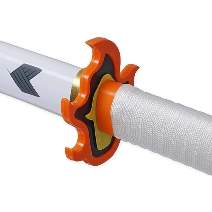 Rengoku Kyojuro Nichirin Katana – 104cm Wooden Demon Slayer - Image 2