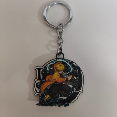 Zenitsu Agatsuma Spinning Metal Keychain – Demon Slayer Merchandise